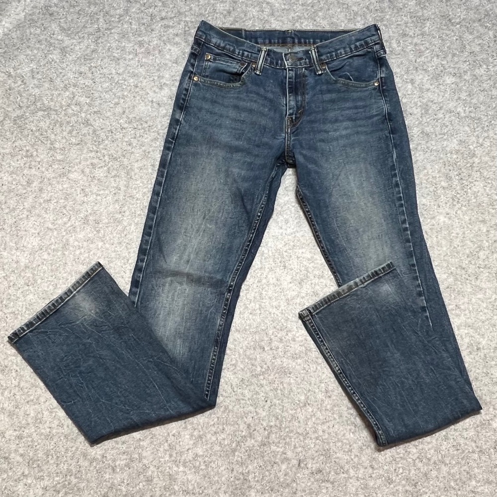Levis 527 Slim Bootcut Jeans Mens W31 L34 Medium Wash Blue Denim 527-0477